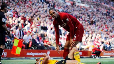 Centre-back: Virgil van Dijk (Liverpool) – A colossus. The Dutchman has seemed bigger, quicker, calmer and better than everyone else in an extraordinary season. Phil Noble / Reuters