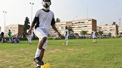 All outfielders wear a mask or eye shield to ensure equal competition. Shin guards are compulsory for competition.