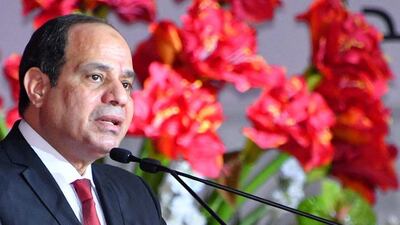 Only Egyptian president Abdel Fattah El Sisi has so far officially announced his candidacy in the election for which voting is set for March 26. The Egyptian Presidency / Handout via Reuters