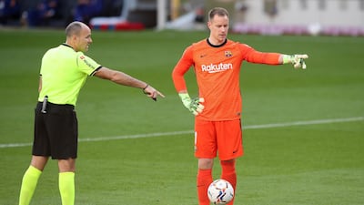 BARCELONA RATINGS: Marc-Andre Ter Stegen 7 – Another clean sheet for the German, who pulled off a number of crucial saves in the second half. Was almost caught out from long range by Jon Moncayola, but was equal to the audacious attempt. Reuters