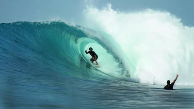 The pristine breaks of the Mentawai Islands lie within paddling distance of Kandui Villas, Indonesia.