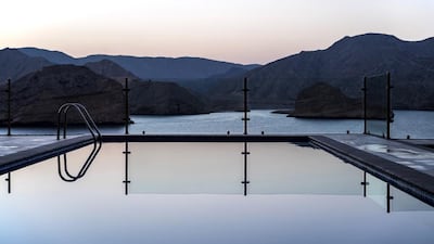 Barr Al Jissah is located on the outskirts of Muscat and is surrounded by craggy clifftops. Courtesy Barr Al Jissah
