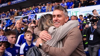 Ipswich manager Kieran McKenna after the match. Getty Images
