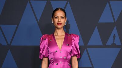 Gugu Mbatha-Raw in Erdem at the 11th Annual Governors Awards gala hosted by the Academy of Motion Picture Arts and Sciences at the Dolby Theater in Hollywood on October 27, 2019. AP