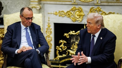 Donald Trump's swipe at Friedrich Merz includes an accusation that the German leader has been 'ineffective' in ending the Ukraine war. EPA