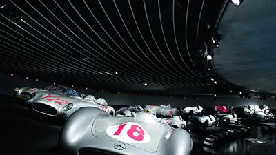 The Mercedes-Benz Museum in Stuttgart, Germany. Courtesy Mercedes-Benz