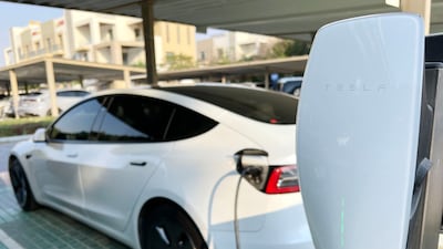New charging points will be installed at public parks, beaches and recreational facilities in Dubai. Chris Whiteoak / The National
