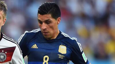 Enzo Perez appeared for Argentina at the 2014 World Cup in Brazil. Laurence Griffiths / Getty Images
