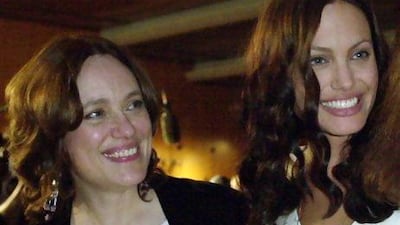 Angelina Jolie and by her mother, Marcheline Bertrand. AP