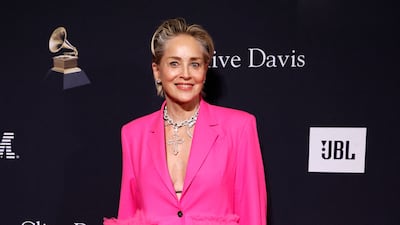 US actress Sharon Stone arrives for the Recording Academy and Clive Davis pre-Grammy gala at The Beverly Hilton hotel in Beverly Hills, California on February 4, 2023. AFP