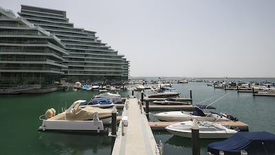The port area in Al Bandar, one of three main districts of Al Raha Beach. Mona Al Marzooqi/ The National