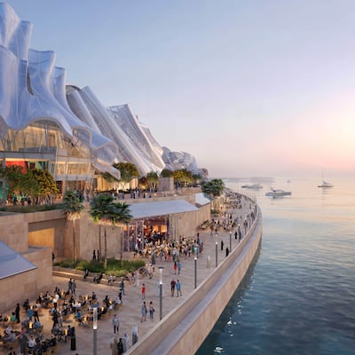 The mixed-use venue will also feature restaurants and retail spaces. Photo: Department of Culture and Tourism Abu Dhabi