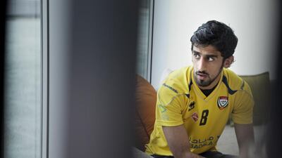 A torn hamstring will keep Hamdan Al Kamali out of action for three to five weeks, which may be a problem for Al Wahda. Silvia Razgova / The National