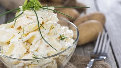 Heap of Potato Salad with some fresh herbs (iStockphoto.com)