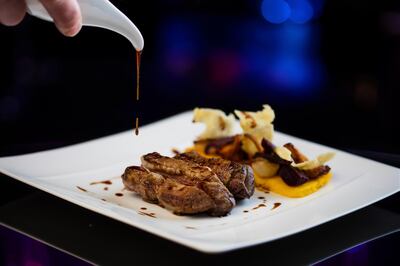 Slow-cooked lamb saddle. Courtesy Cavalli