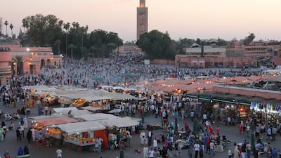 Marrakesh's immense Jemaa el Fna square. All photos: John Brunton, unless mentioned otherwise