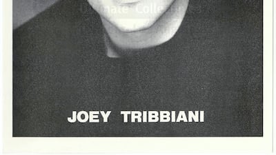 Joey Tribbiani's Dry Cleaners Black and White Headshot. Courtesy Prop Store