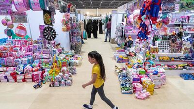 Looking to purchase an Eid gift for the kids, the festival got you covered with a range of toys and stationery on sale. Antonie Robertson / The National