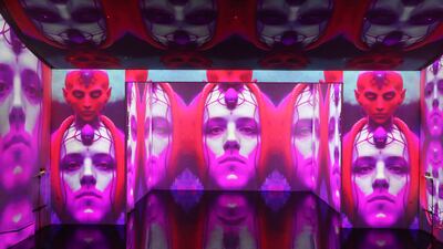 Deep Blue: Man + Machine is running for two days at the Theatre of Digital Art, Souk Madinat. Pawan Singh / The National