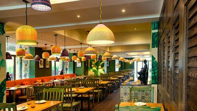 Mango Tree uses tropical prints and dark woods to bring a touch of Thailand to Dubai