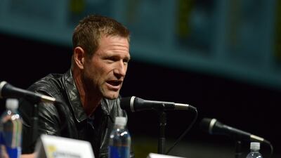 Aaron Eckhart attends the "I, Frankenstein" panel on Day 4 of Comic-Con International on Saturday, July 20, 2013 in San Diego. (Photo by Jordan Strauss/Invision/AP) *** Local Caption *** 2013 Comic-Con - I Frankenstein Panel.JPEG-0dc4b.jpg
