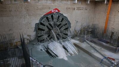 Drilling has completed for a key Dubai Metro tunnel for Expo 2020. Courtesy Roads and Transport Authority in Dubai
