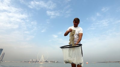 Thirty-seven kilograms of the waste gathered was plastic. Satish Kumar / The National