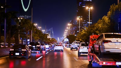 A street in Riyadh, Saudi Arabia. The kingdom's non-oil private sector expanded at its fastest pace in six months, driven by stronger demand, higher output, and increased hiring despite rising costs. Getty Images