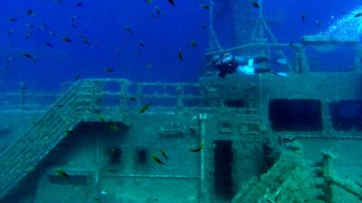The 'MS Zenobia' is one of the wrecks being mapped as part of the Larnaca Virtual Underwater Routes project. AFP