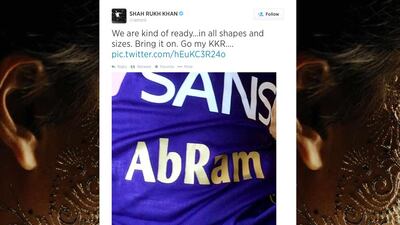 A screenshot of Shah Rukh Khan's tweet.