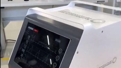 The M061 ventilator. Ventilators are in short supply across the globe. Courtesy: Dubai Future Foundation