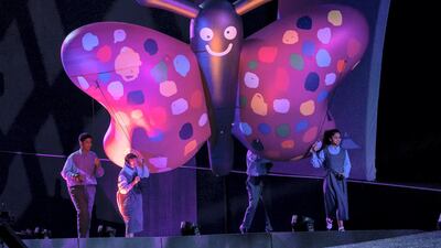 A show titled “This Is The Future”, during the 46th UAE National Day celebrations at Mushrif Palace. Rashed Al Mansoori / Crown Prince Court - Abu Dhabi