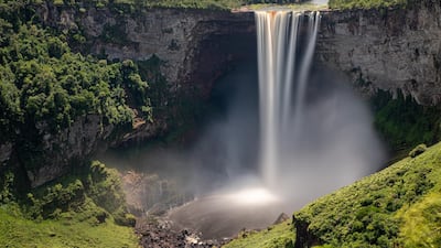 The majestic Kaieteur Falls receive just a few thousand visitors through the year. Courtesy Jamie Lafferty