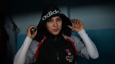 Nineteen year old Afghanistan national powerlifting team member Lida Saeedi.