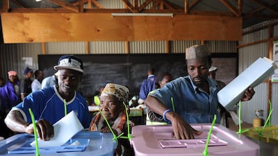 "Never before have Kenyans turned up in such numbers," Raila Odinga, the prime minister said. "I'm sure they're going to vote for change this election." Jennifer Huxta / AFP Photo