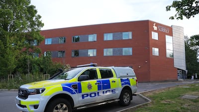 The former University of Surrey student, 21, was arrested after a security guard was shot on campus with a crossbow. PA