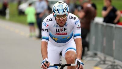 Alexander Kristoff in action during his fourth-place finish in the opening stage of the Tour de France. Courtesy UAE Team Emirates