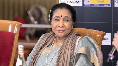 Asha Bhosle performs at the Dubai World Trade Centre on November 3. Antonie Robertson / The National