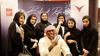 Tyrese Gibson, actor and R&B singer greets fans at in Yas Mall in Abu Dhabi on Thursday. Christopher Pike / The National