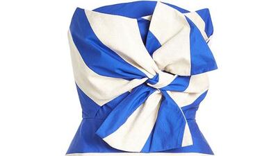 Bandeau dress by Delpozo, Dh12,471. Courtesy Stylebop.com