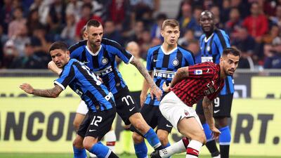 AC Milan's Suso in action. EPA