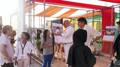 People came together to mark the Three Year Countdown to Expo 2020. Anna Nielsen/The National