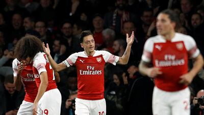 Mesut Ozil has enjoyed very few moments of success on the pitch for Arsenal this season. Peter Nicholls / Reuters