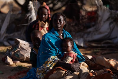 Sudanese refugees gather at a camp in Chad. Getty Images