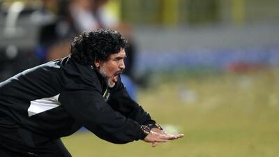 Diego Maradona, the Al Wasl coach, has got into trouble for voicing his criticism of match officials.