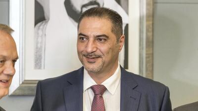 Faisal Al Haimus, chairman & president of Trade Bank of Iraq announced a $5 million in funding to fight coronavirus. Antonie Robertson/The National