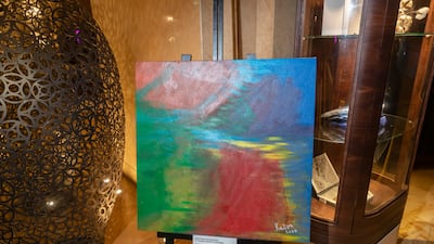 Kanye's solo exhibition, Spectrum Splendor: A Young Artist's Journey, opened at The H Dubai on Tuesday to mark World Autism Awareness Day