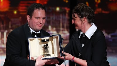 Iraqi director Hasan Hadi won the Camera d'Or prize at Cannes Film Festival in May 2025. AFP