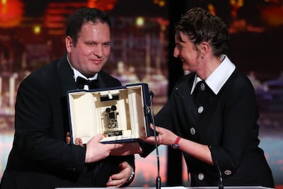 Iraqi director Hasan Hadi won the Camera d'Or at Cannes Film Festival in May. AFP