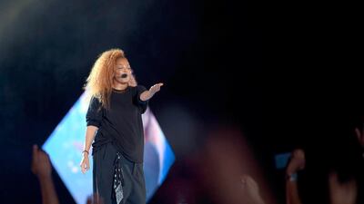 Janet Jackson was a last-minute addition to the line up at Jeddah World Festival. (AP Photo/Khalid Alhaj)